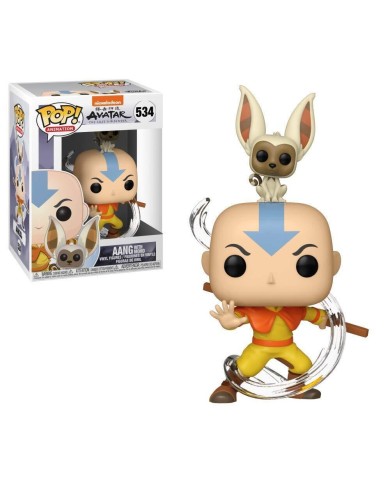 Funko Pop - Avatar The Last Airbender Pop! Animation Vinyl Figure Aang W/ Momo 534