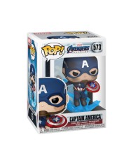 Funko Pop - Avengers: Endgame Pop! Movies Vinyl Figure Captain America W/Broken Shield & Mjölnir 573