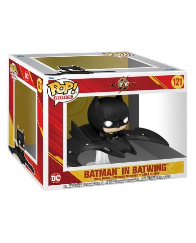 Funko Pop - The Flash Pop! Rides Super Deluxe Vinyl Figure Batman In Batwing 13 Cm