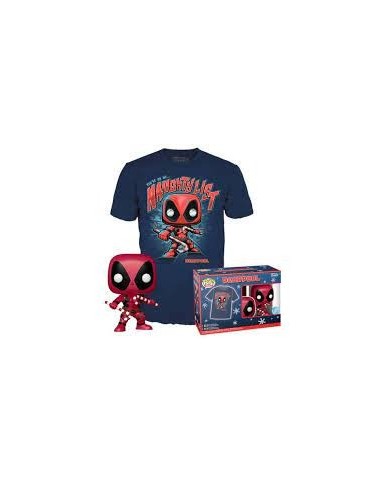 Funko Tee E Pop - Marvel Deadpool Hld Tshirt Tg L