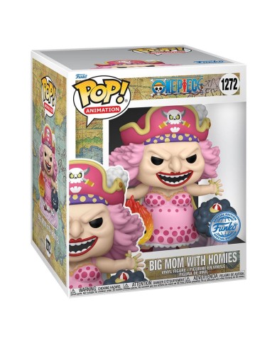 One Piece Super Sized Pop! Animation Vinyl Figure Big Mom W/Homies 15 Cm