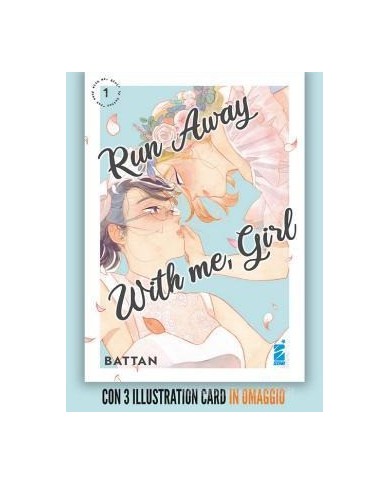 Run Away With Me,Girl 1 Con 3 Illustration Card