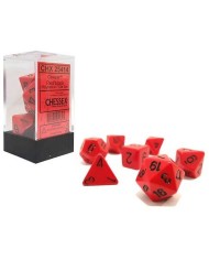 Set Di Dadi Opachi Rosso/Nero 25414