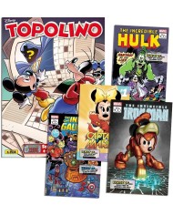 Topolino 3534 + Litografie Marvel 1, 2, 3, 4 (Di 12)