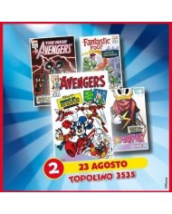 Topolino 3535 + Litografie Marvel 5, 6, 7, 8 (Di 12)