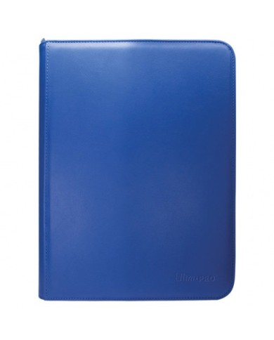 Vivid 9-Pocket Zippered PRO-Binder: Blue