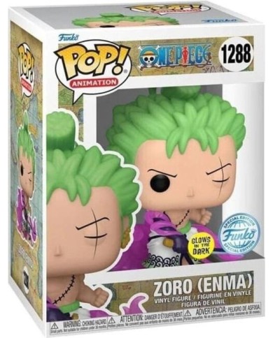 One Piece: Funko Pop! Animation - Zoro (Enma) (Glow) (Vinyl Figure 128)