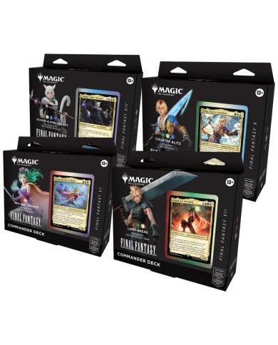 Magic the gathering - Final Fantasy Commander Deck Bundle 4 deck ITA