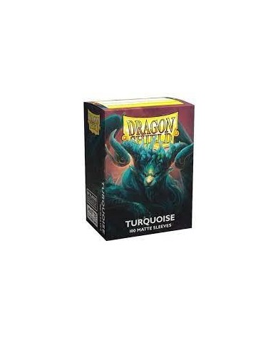 At - 11055 Dragon Shield Standard Sleeves - Matte Turquoise Atebeck (100 Sleeves)