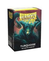 At - 11055 Dragon Shield Standard Sleeves - Matte Turquoise Atebeck (100 Sleeves)